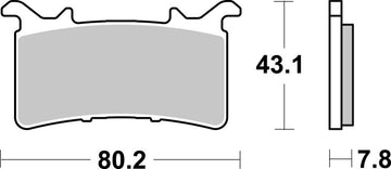 Bmw M 1000 [BREMBO] - Plaquettes de Frein Compétition Carbone Céramique - 07GR99RC