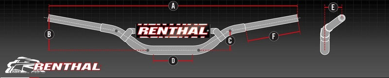 Honda Xl 1000 [RENTHAL] - Lenker LE2 Hart eloxiert mit Polster