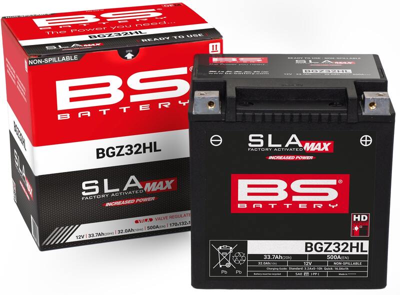 Harley Davidson Flhtcui [BS BATTERY] - Batteria senza manutenzione SLA attivata in fabbrica - BGZ32HL