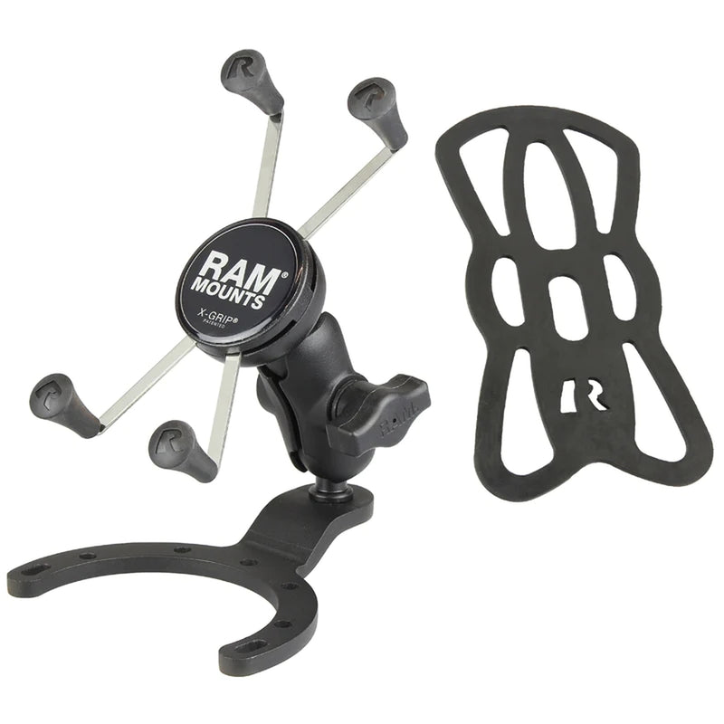Bmw R 1100 Rt 259 [RAM] - SUPPORTI Porta cellulare X-Grip® da braccio corto con base serbatoio grande - telefoni grandi