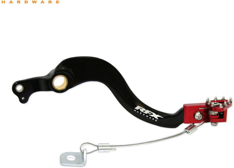 Honda Crf 300 Rally [RFX] - Pedale freno posteriore Pro Flexi-Tip - Nero/Rosso