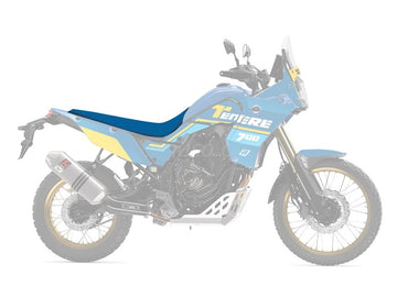 Yamaha Tenere 700 World Raid [BLACKBIRD] - Rally Ride Sitzbezug - Schwarz/Blau - 2 Stück