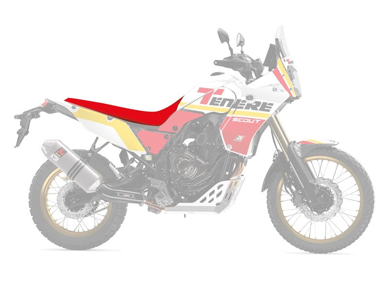 Yamaha Tenere 700 World Raid [BLACKBIRD] - Rally Ride Seat Cover - Black/Red - 2 pieces