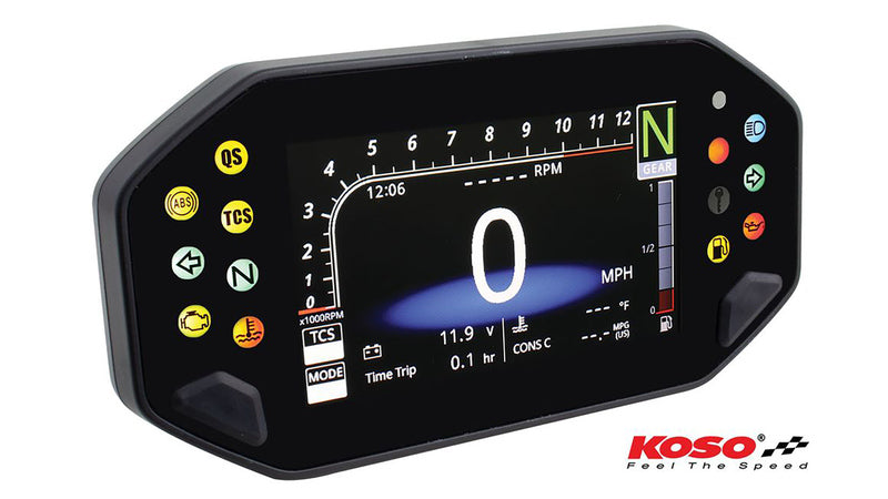 Yamaha Xsr 900 [KOSO] - Cockpit multifonction numérique RX-4 pour MT-07/09, XSR 700/900
