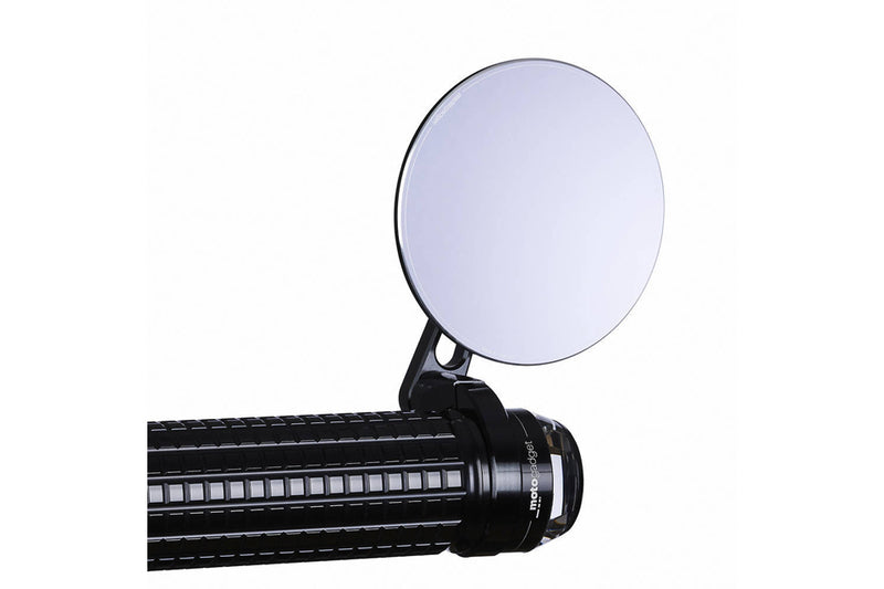 Specchietto retrovisore manubrio Mo.View Spy Nero rotondo [MOTOGADGET] Vista frontale