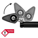 Mo.View Blade Flip Motorradspiegel, Raute, Schwarz [MOTOGADGET]-1