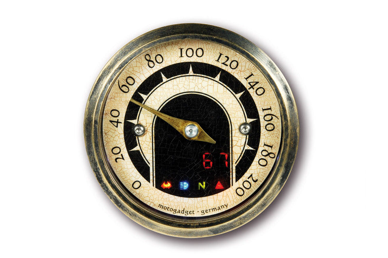 Anello in ottone vintage analogico Tascho MST per motociclette [MotoGadget]