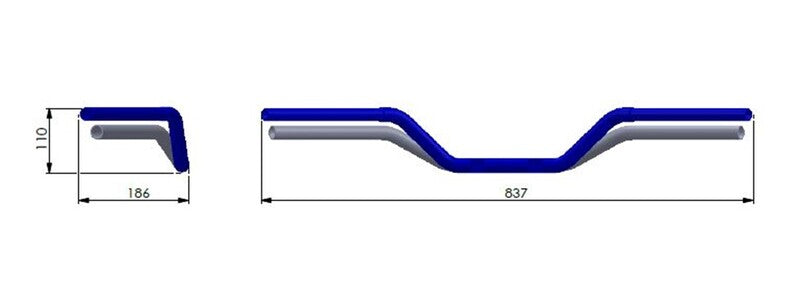 Triumph Bonneville 800 T100 [Highsider] - motorcycle handlebars