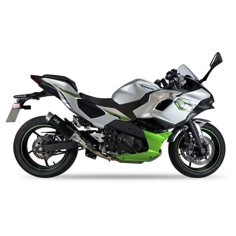 Kawasaki Z 500 [IXIL] - RC3B Silenziatore Slip-On Acciaio Inossidabile Nero