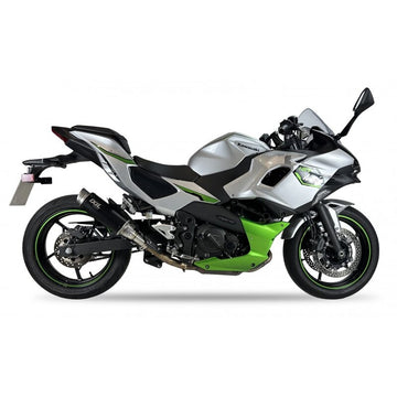 Kawasaki Z 500 [IXIL] - RC3B Silenziatore Slip-On Acciaio Inossidabile Nero