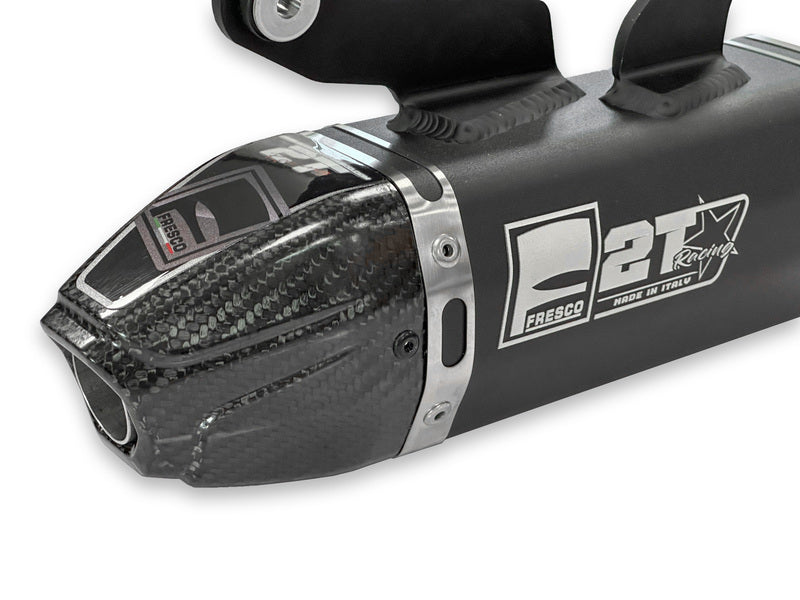 Ktm Sx 250 [FRESCO] - Silenziatore Carby alluminio nero/fondello carbonio
