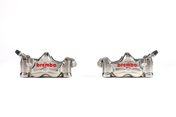 Ducati Multistrada 1200 [BREMBO RACING] - Paar GP4RX - 1mm Bremssättel (CNC-gefräst - verchromt) (mit Belägen) - 0