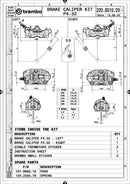 Aprilia Tuono 1100 [BREMBO RACING] - Paar GP4RX - 1mm Bremssättel (CNC-gefräst - verchromt) (mit Belägen)-4