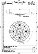 Ducati 749 [BREMBO RACING] - UPGRADE Disque de frein flottant T-Drive - 208A98511-4