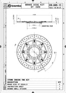 Honda Vtr 1000 Sp 1 [BREMBO RACING] - UPGRADE Disque de frein flottant T-Drive - 208A98512