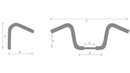 Harley Davidson Sportster Note [HIGHWAY HAWK] - Guidon Venice Beachbar 1 pouce avec 3 trous, 940 mm de large et 80 mm de haut, chromé-3