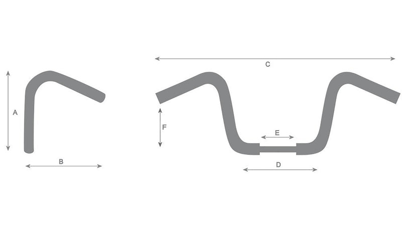 Yamaha Xvs 950 A Midnight S [HIGHWAY HAWK] - Venice Beachbar 1 inch handlebar with 3 holes, 940mm wide 80mm high, chrome
