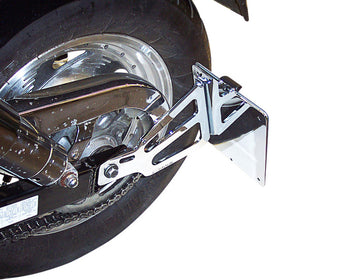 Suzuki Vz 800 Marauder [BURCHARD EXCELLENCE] - Seitlicher Kennzeichenhalter mit Teilegutachten, Suzuki VZ 800 Marauder/AF Schwingenhöhe ca. 52mm, schwarz glänzend
