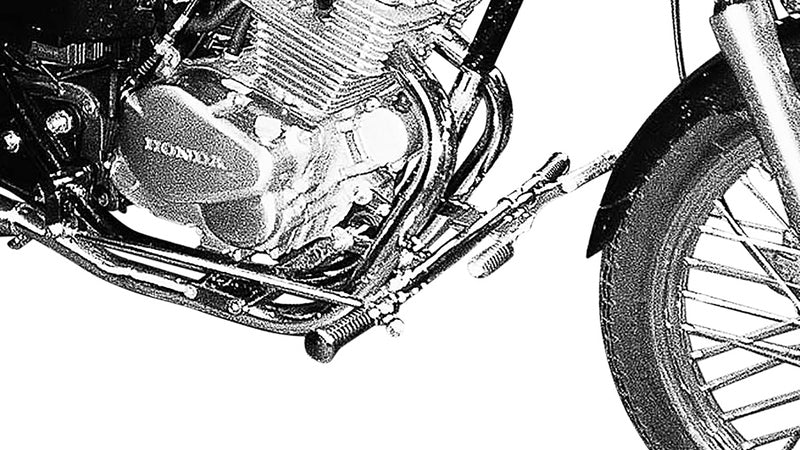 Honda Ca 125 [BURCHARD EXCELLENCE] - sistema poggiapiedi anteriore con certificato parti, +22 cm, CA 125 Rebel / CMX 250 Rebel, Sundance liscio, cromato