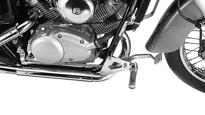 Honda Vt 125 [BURCHARD EXCELLENCE] - vorverlegte Fußrastenanlage mit ABE, +16 cm, Honda VT 125 Shadow, Sundance orig. Hebel, chrom