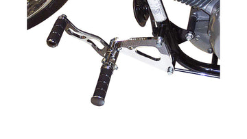 Honda Vt 125 [BURCHARD EXCELLENCE] - sistema pedana anteriore con ABE, +16 cm, Honda VT 125 Shadow, Ness fresato, cromato