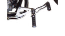 Honda Vt 125 [BURCHARD EXCELLENCE] - vorverlegte Fußrastenanlage mit ABE, +16 cm, Honda VT 125 Shadow, Ness gefräst, chrom