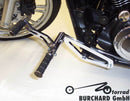 Kawasaki Vn 900 Cla [BURCHARD EXCELLENCE] - vorverlegte Fußrastenanlage mit ABE, +17 cm, Kawasaki VN 900 Classic /Custom, Sundance glatt, schwarz glänzend