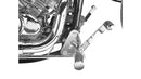 Yamaha Xvs 650 [BURCHARD EXCELLENCE] - forward footrest system with ABE, +12 cm, Kawasaki XVS 650 Drag Star /Classic, Ness milled, chrome