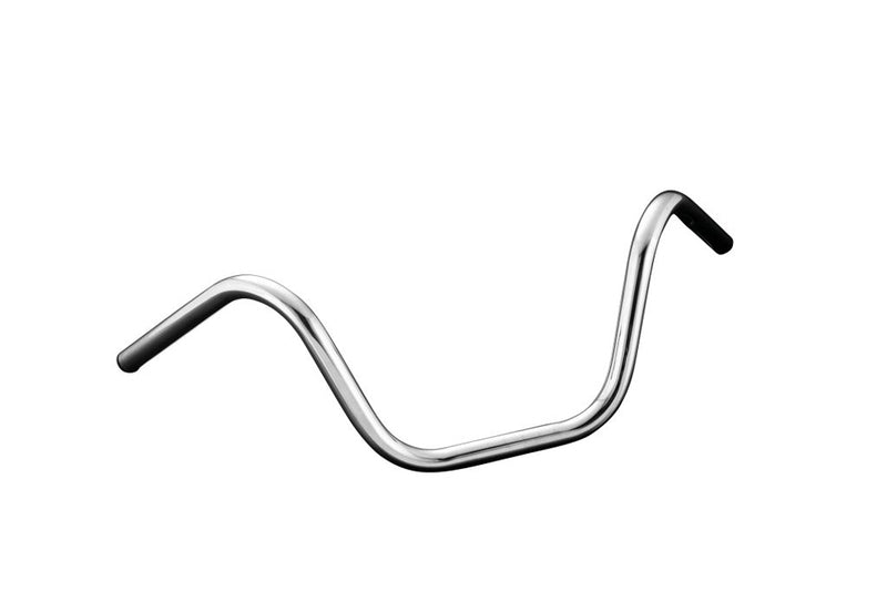 Harley Davidson Sportster Note [HIGHWAY HAWK] - Guidon de style FXWG, 1 pouce (25,4 mm), avec 3 trous, chromé