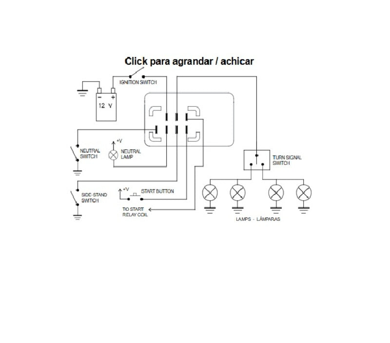 Suzuki Dl 1000 [TECNIUM] - par relais clignotant DZE (2+2) X 21W / LED