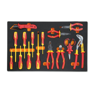 Set di elettroutensili BETA M161 1000 V con inserto in schiuma