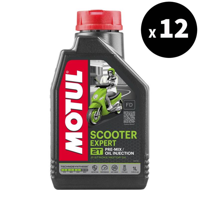 Scooter Expert 2T Motor Oil 1L 1L, 12 Pack [Motul]