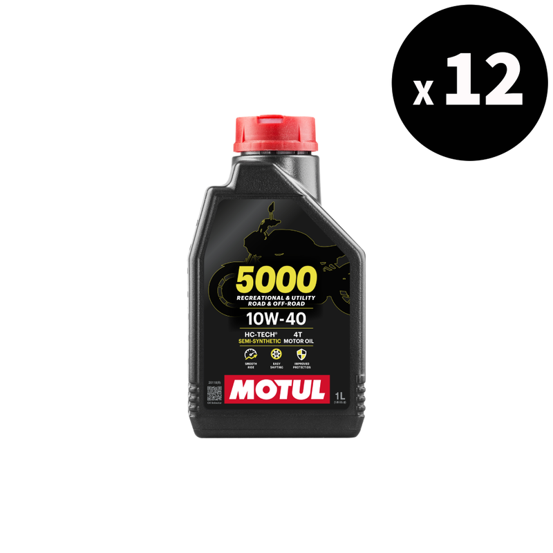 5000 4T 10W40 Olio motore 1L, 12 pacchetto [Motul]
