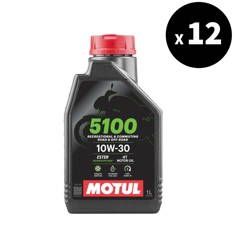 5100 4T 10w30 olio motore 1L - 12 pacchetto [Motul]
