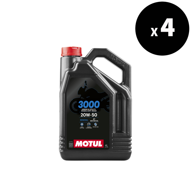 3000 4t olio motore 20w50 4L - 4 pacchetto [Motul]