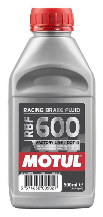 DOT 4 RBF 600 Racing Bremsflüssigkeit 500ml 12er-Pack [MOTUL]