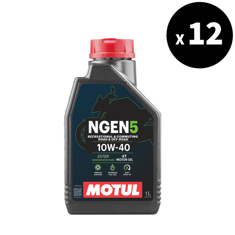 NENG 5 4T MOTEUR HUILE 10W-40, 1L 12 PACK [MOTUL]