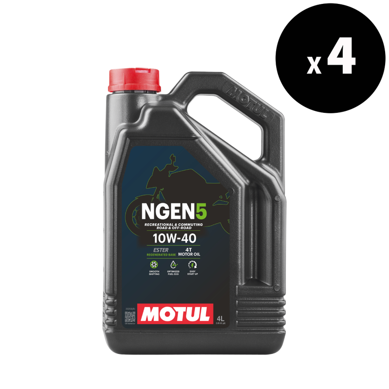 Motoröl 10W-40 4T 4L für Motorräder - 4er Pack [MOTUL]