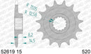 Ducati Monster 937 [AFAM] - Kettenkit 520XHR2 15/43 Super-verstärkt - Standard Kettenrad-2
