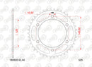 Benelli Leoncino 800 Trail [AFAM] - Kit catena 525XMR3 16/46 Superrinforzata - Corona standard-2