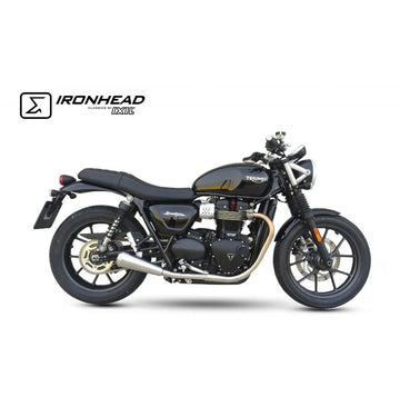 Triumph Street Twin 900 [IXIL] - Silencieux Conique Slip On Ironhead (droite + gauche)