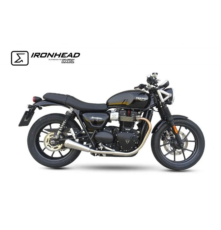 Triumph Street Twin [IXIL] - Silenziatore Slip On Ironhead Conico (destro + sinistro)