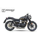 Triumph Street Twin [IXIL] - Silenziatore Slip On Ironhead Conico (destro + sinistro)