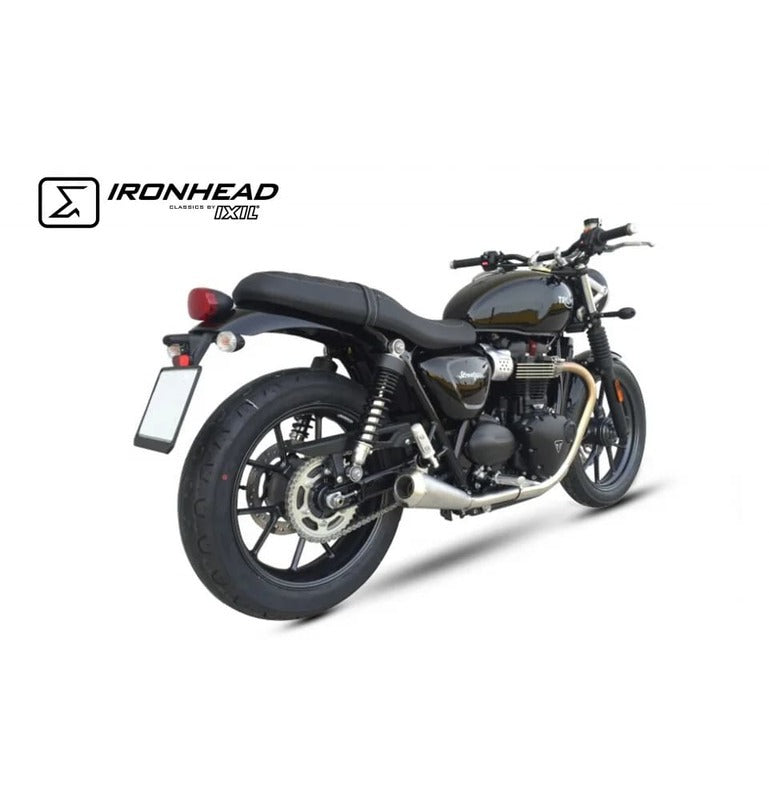 Triumph Street Twin [IXIL] - Silenziatore Slip On Ironhead Conico (destro + sinistro)