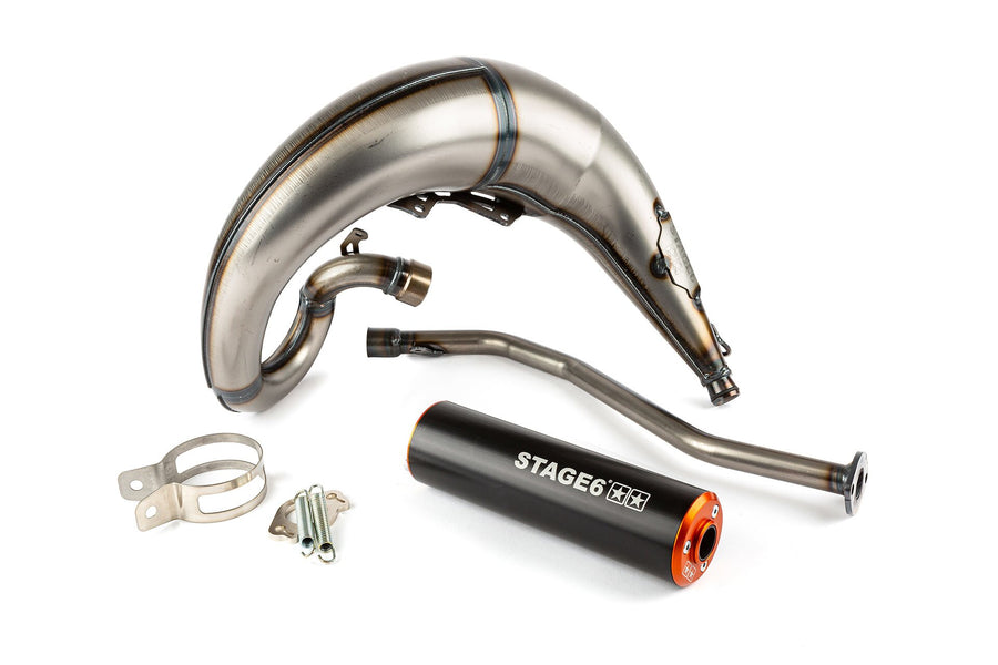 Beta RR-T SM 50 2T - Pot d'échappement Streetrace High Mount gauche orange noir