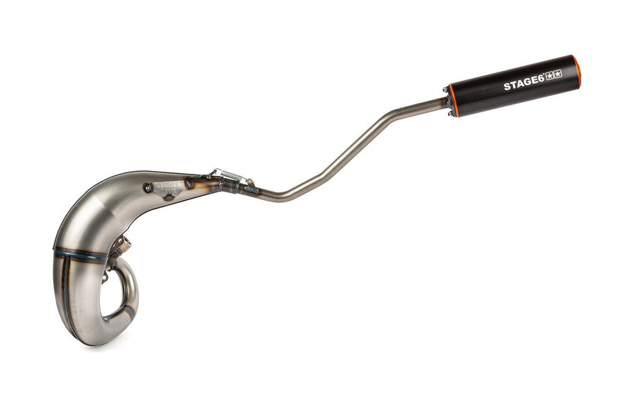 Beta RR-T SM 50 2T - Pot d'échappement Streetrace High Mount gauche orange noir