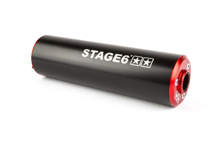 Beta RR Enduro 50 2T - Exhaust Streetrace High Mount left red black