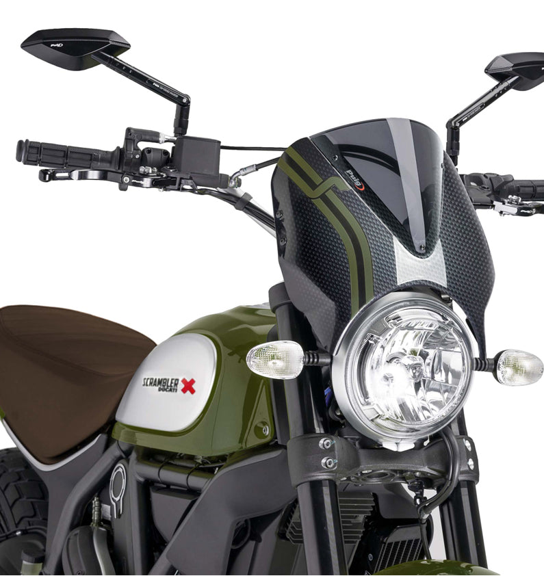 DUCATI SCRAMBLER DESERT SLED [2025] – Visière de pare-brise RetroVision – Teintée