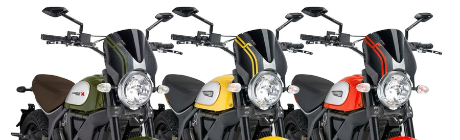 DUCATI SCRAMBLER DESERT SLED [2025] – Visière de pare-brise RetroVision – Teintée