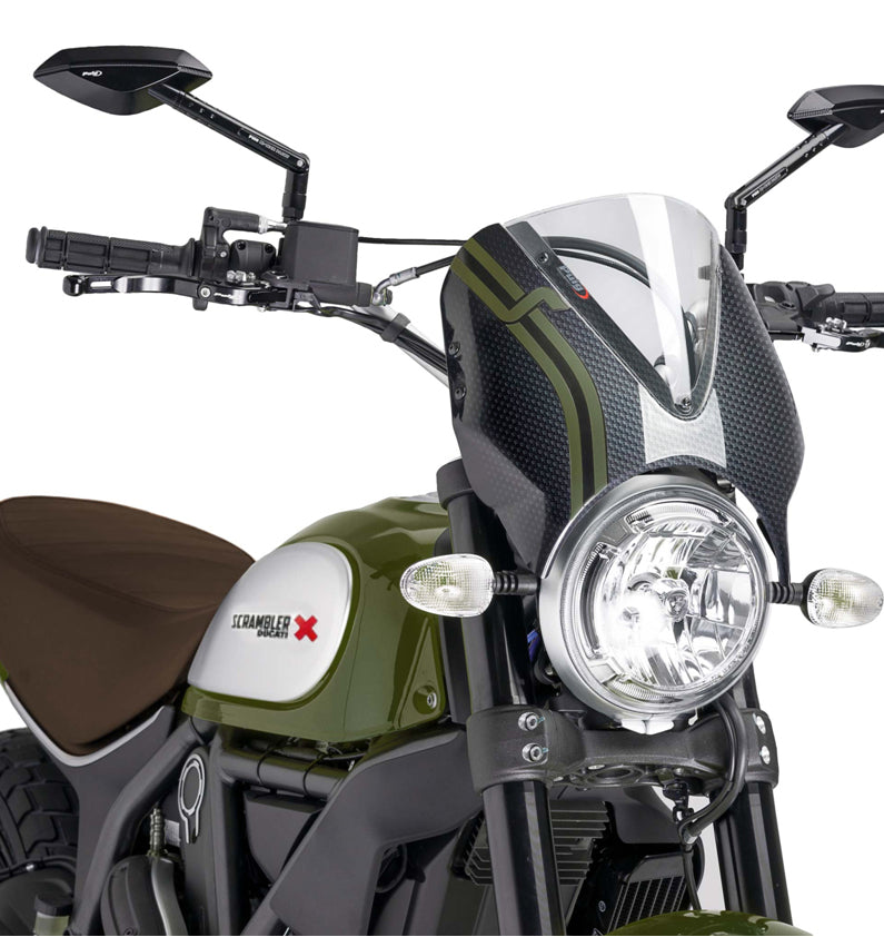DUCATI SCRAMBLER DESERT SLED [2025] – Visière de pare-brise RetroVision – Teintée